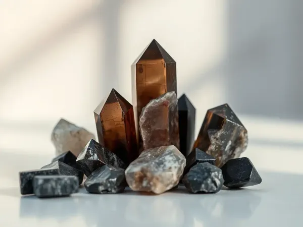 Crystals For EMF Protection, Smoky Quartz, Black Tourmaline, EMF Protection, Protective Crystals